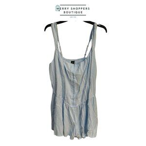 Light Blue Sleeveless Fit & Flare Mini Dress